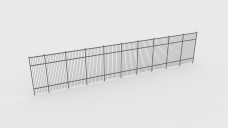 Metallic Fence Free 3D Model | FREE 3D MODELS